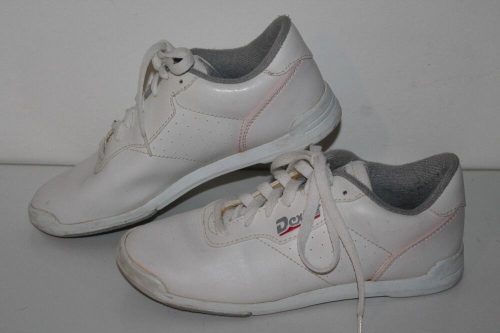 Dexter Bowling Shoes Womens 7, White, Retro, Sportcore, Vintage